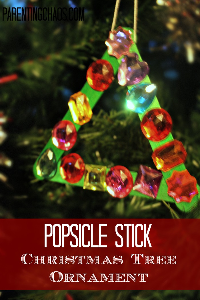 Today we made a simple popsicle stick Christmas Tree ornament . It’s ...
