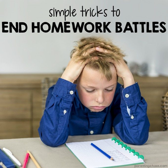 parenting homework battles