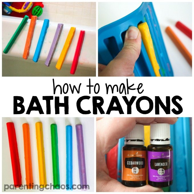 Learn how to make homemade bath crayons with this simple tutorial. Your kids will have a blast making and playing with these homemade tub colors!