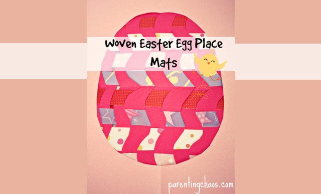 Woven Easter egg place mats