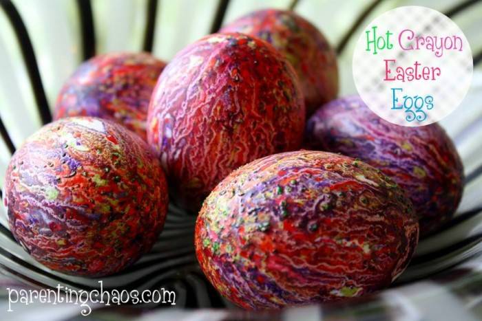 Hot Crayon Easter Eggs