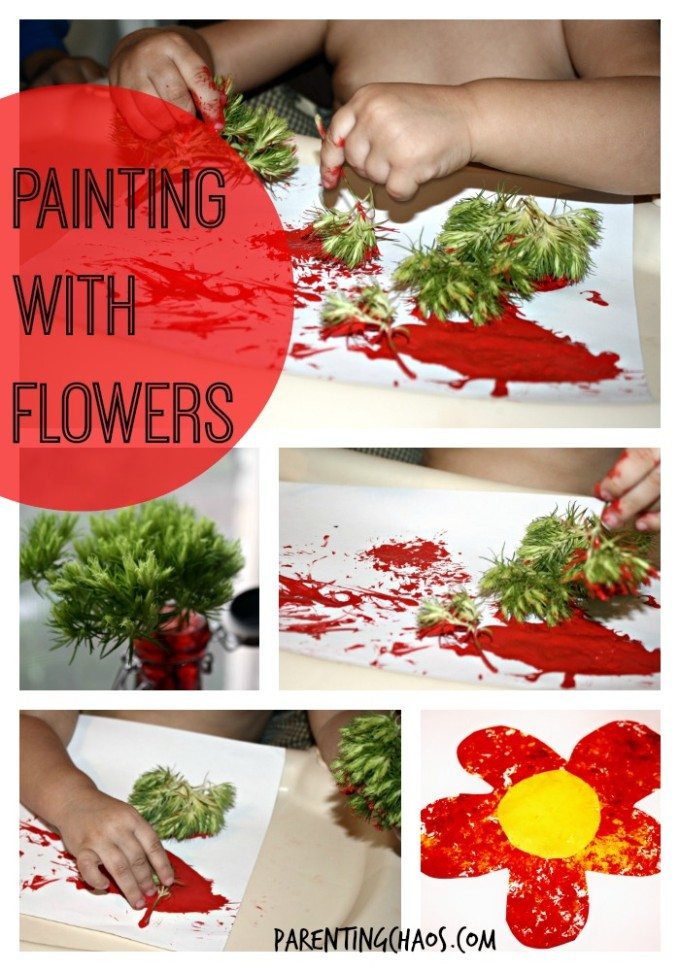 painting with flowers