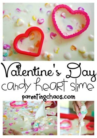 Valentine's Day Candy Hearts Slime