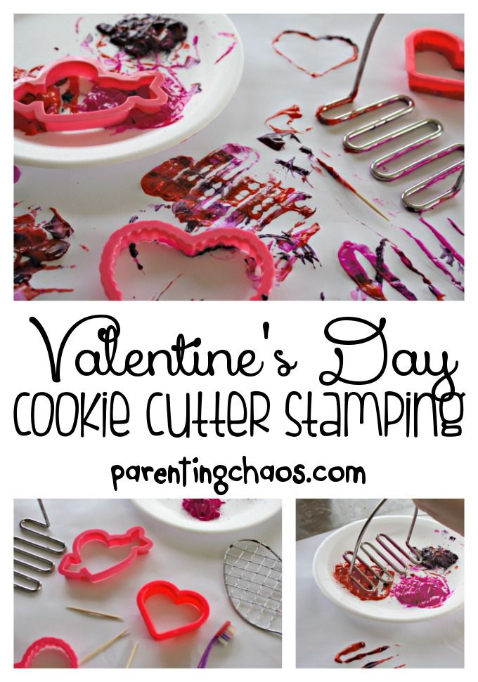 Valentine's Day Cookie Cutter Stamping