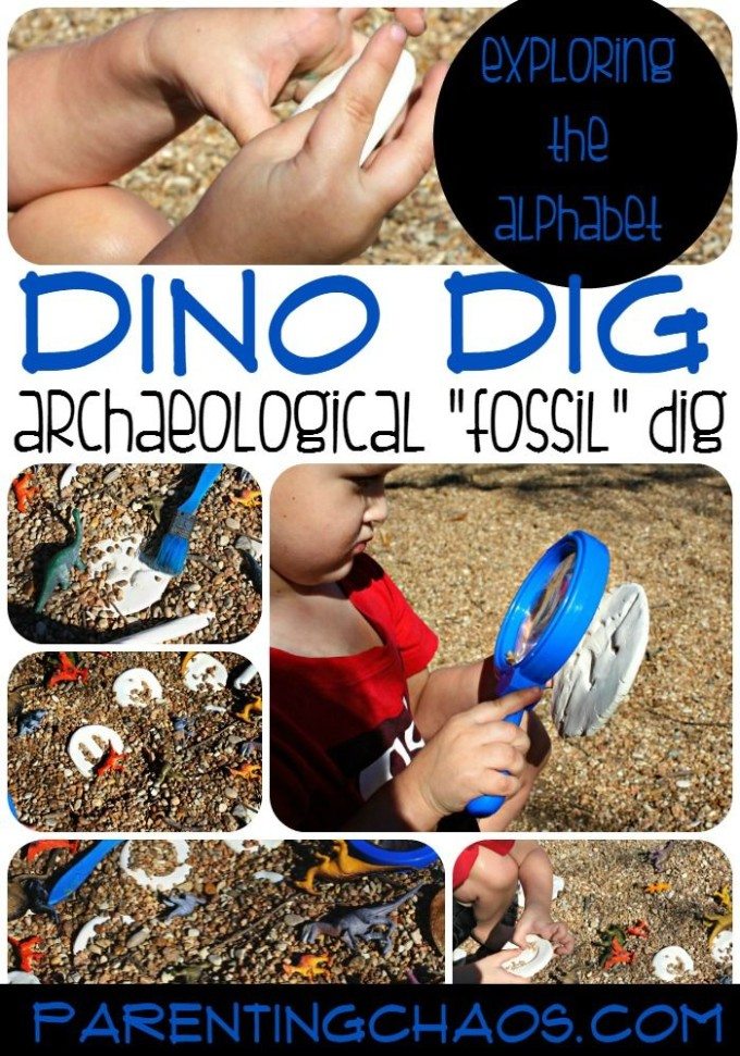Dino Dig: Exploring Fossils, Shapes, and the Alphabet!
