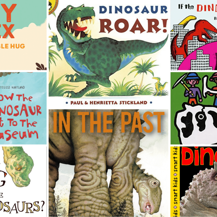 dinosaur books for kids collage
