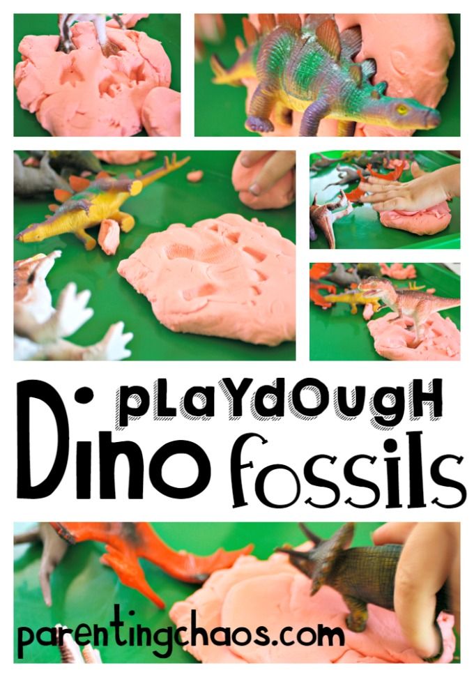 Playdough Dinosaur Fossils