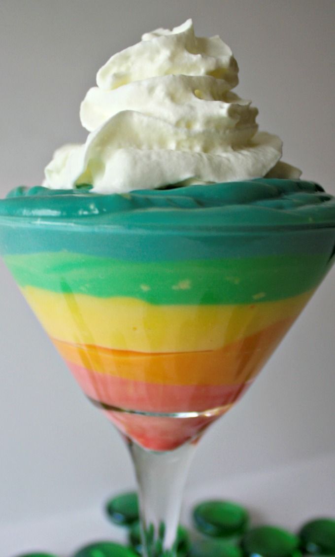 Rainbow Vanilla Pudding Recipe