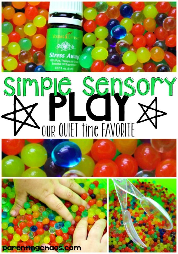 Water Bead Sensory Play for Quiet Time