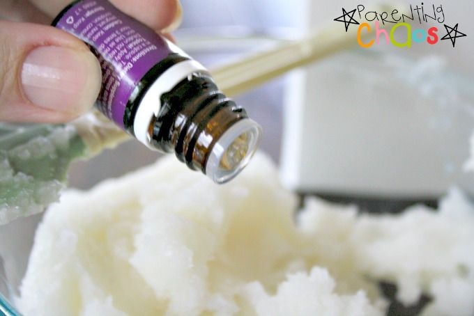Adding in essential oils to nighttime lotion