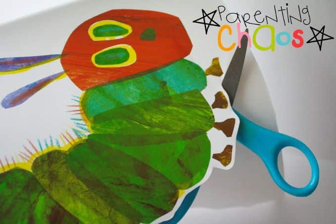 The Very Hungry Caterpillar DIY Puzzle Made from a Book Sleeve