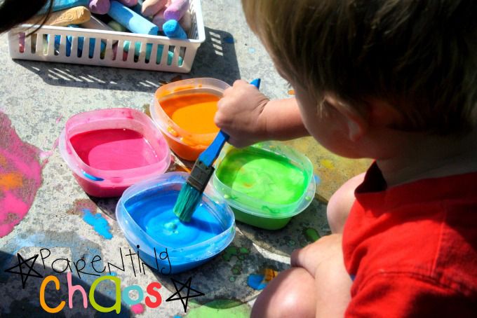 Homemade Scented Sidewalk Chalk Paint
