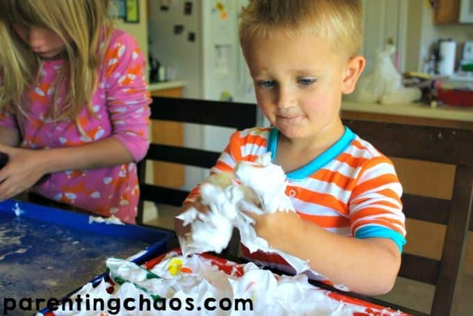 ABC Car Wash Sensory Bin