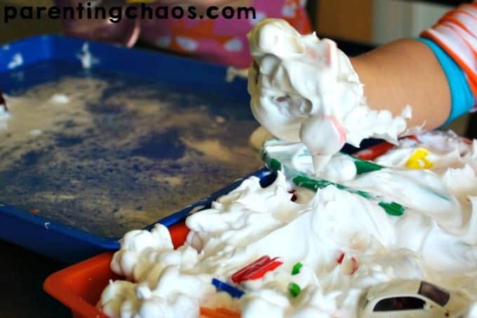 ABC Car Wash Sensory Bin