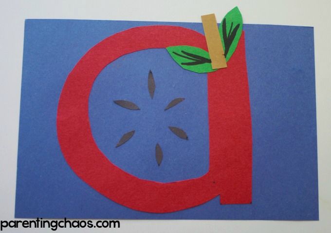 Letter of the Week: A is for Apple Craft