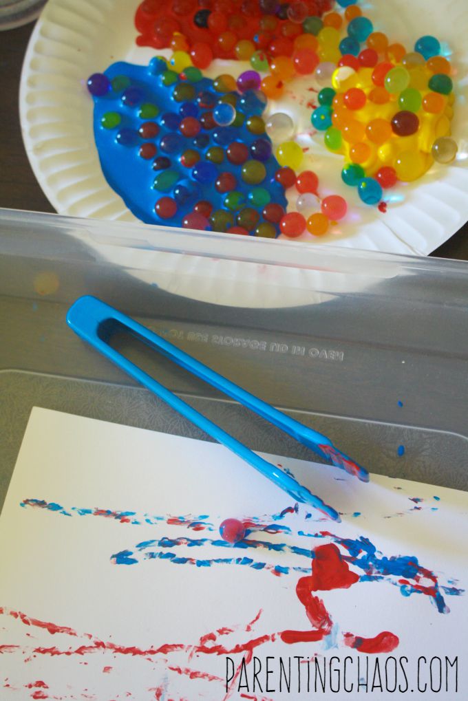 Painting with Water Beads