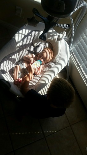 Use a Baby Swing to Soothe Baby with Colic
