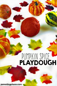 Pumpkin Spice Play Dough -- I want to make this for ME!