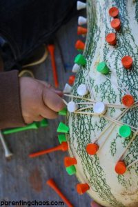 This geoboard gourd is a fantastic fine motor activity!