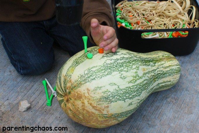 This geoboard gourd is a fantastic fine motor activity!