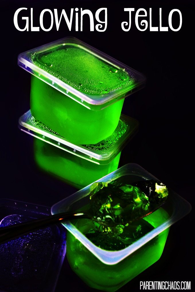 WOW! I would have never guessed it was this easy to make Glow in the Dark Jello!