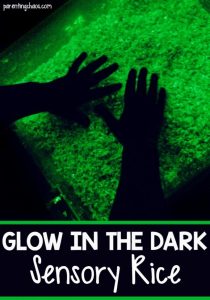 This Glow in the Dark Sensory Rice is AMAZING!