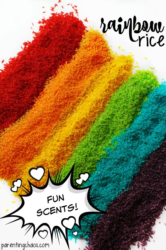This Rainbow Rice doesn't use vinegar or rubbing alcohol -- it smells AMAZING!