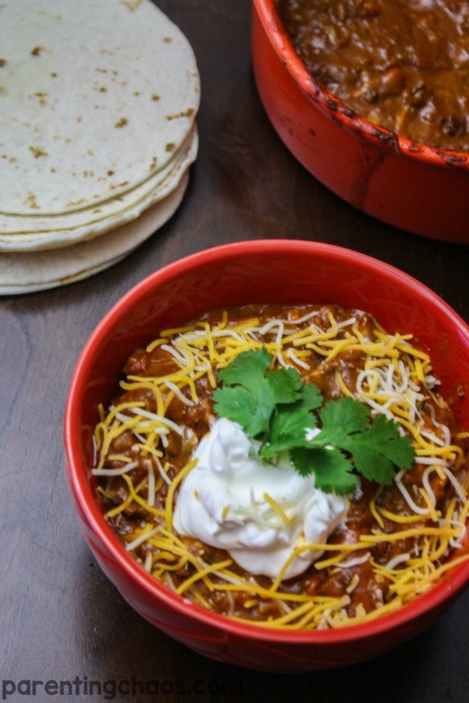 This Enchilada Chili Soup is a little bit enchilada, a little bit chili and a whole lot of yummy!
