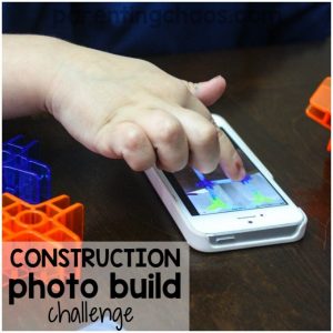 Is tech time becoming a battle in your home? Set up this simple construction photo build challenge and get your kids creating off screen!