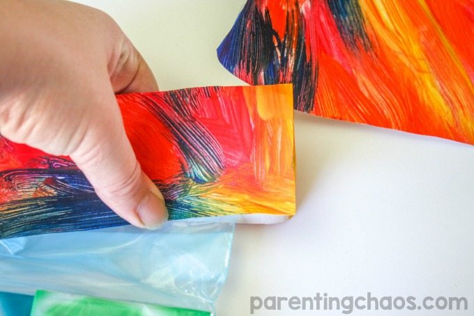 Turn your kids art work into a beautiful gift bag to thank someone in your life who Gives Extra #GiveExtraGetExtra #Target