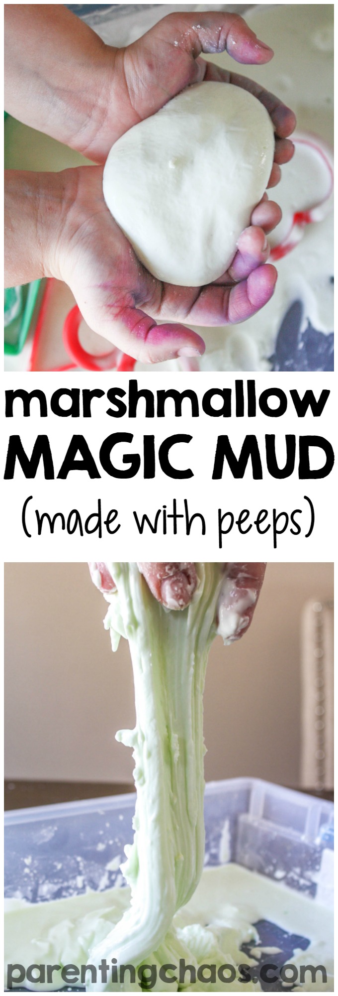 Marshmallow Magic Mud. An Awesome Peep Oobleck!