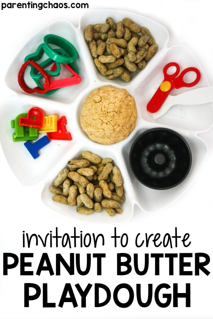 Kids will have a blast learning how to make peanut butter as they create this fantastic sensory recipe - Peanut Butter Playdough! I had no clue that you could make this from scratch so easily!