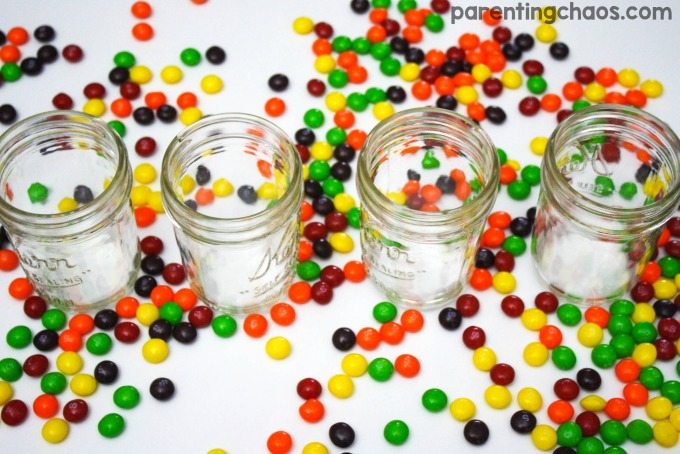 Make scented watercolors at home with these simple DIY Skittles Candy Paint! My kids loved playing with this scratch-n-sniff-paint!