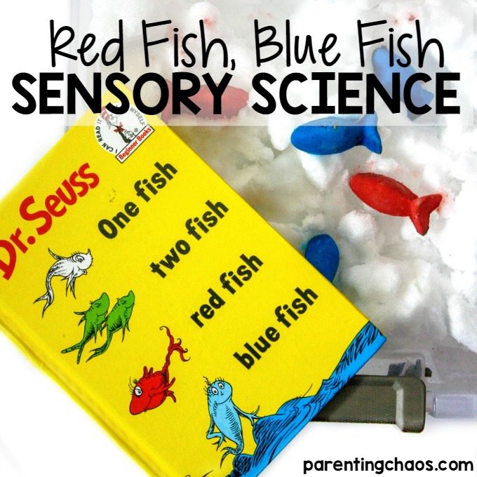 RED FISH, BLUE FISH SENSORY SCIENCE BIN