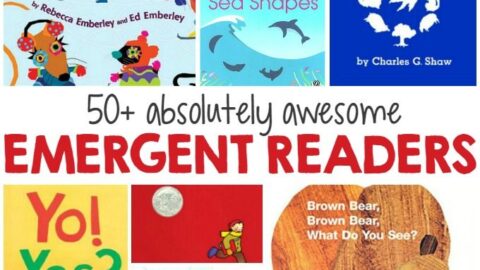 This list of 50+ Emergent Readers is an awesome guide for finding developmentally appropriate books for your child!