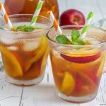 This Nectarine Mint Sweet Tea is the perfect combination of everything summer mixed up into one refreshingly icy drink.