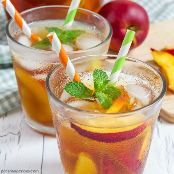 Nectarine Mint Sweet Tea ⋆ Parenting Chaos