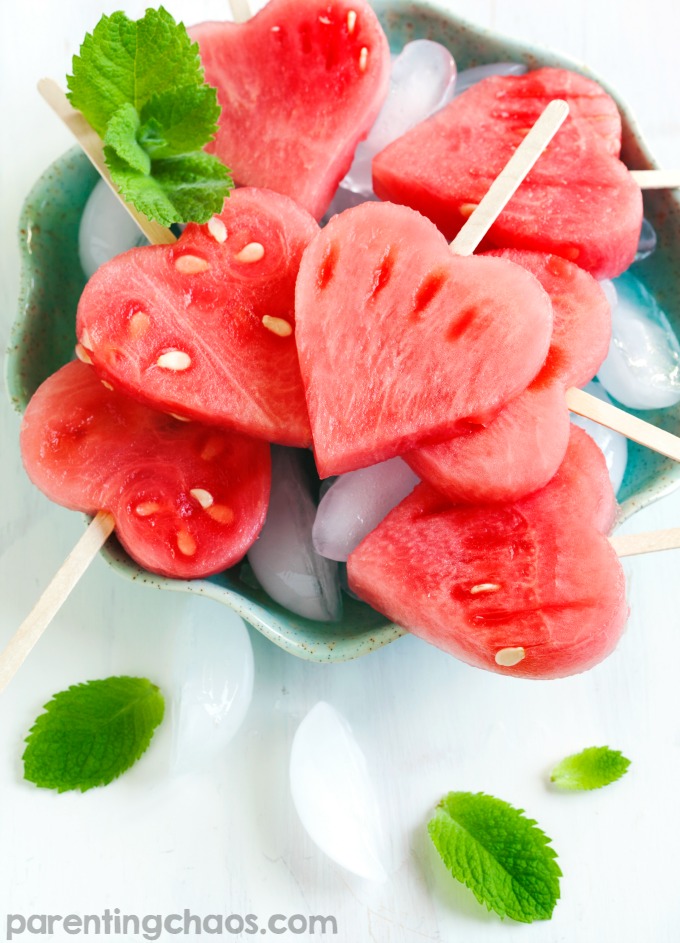 These Salted Watermelon Pops are perfect to get togethers, potlucks, or even just a day relaxing at home.