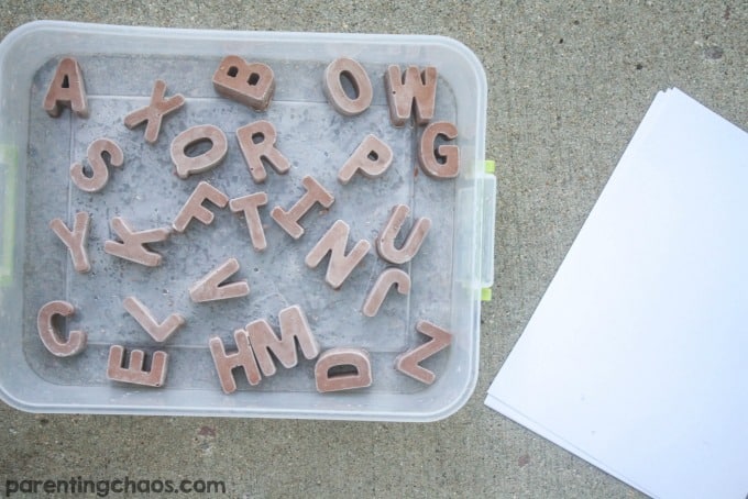 Chalk Alphabet Sweets