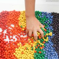 Rainbow Dyed Chickpeas