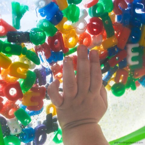 Kids will LOVE this ABC Sensory Window Bag