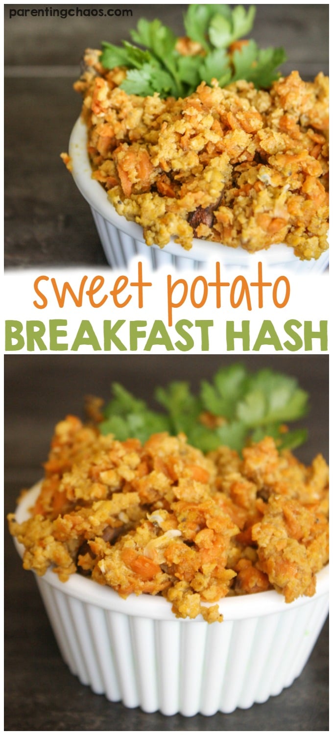 This Easy Sweet Potato Breakfast Hash is a quick and easy way to add a sweet kick that instantly upgrades a basic scrambled egg recipe.