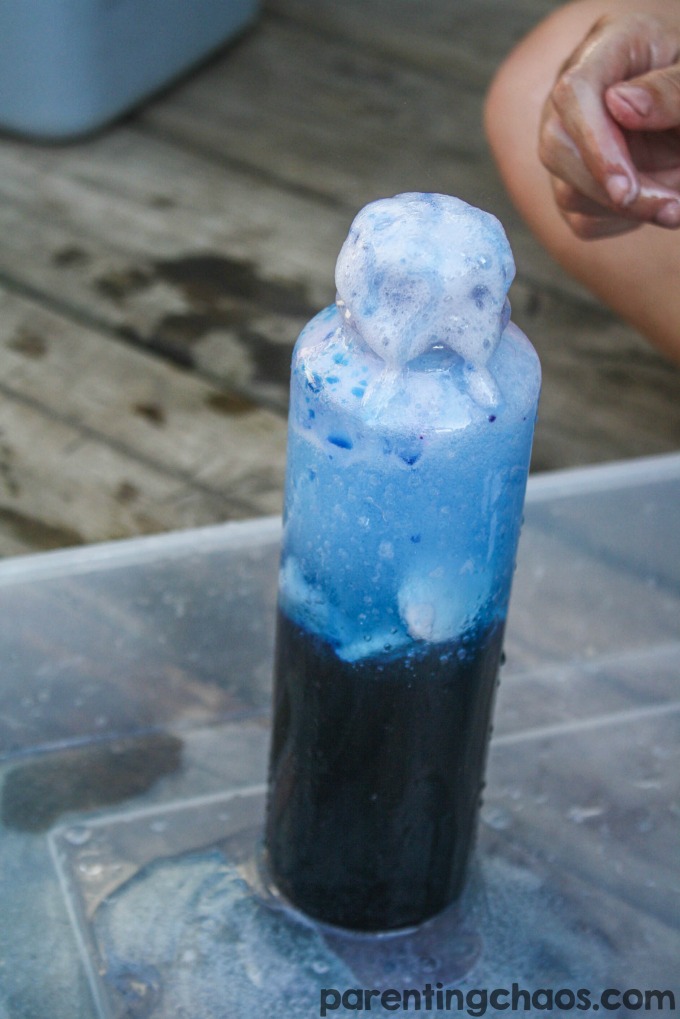 This Exploding Lava Science Bottle is a quick and easy kitchen science experiment that kids will love. If you are looking for a quick boredom buster to do with items you already have around your house then you gotta give this a try!