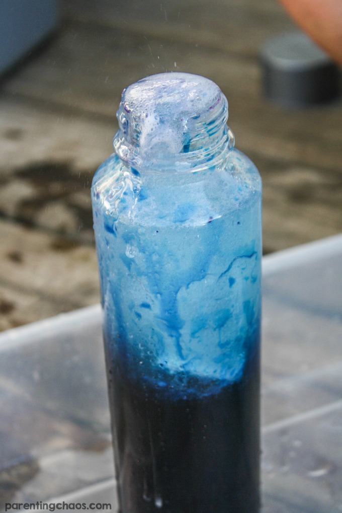 This Exploding Lava Science Bottle is a quick and easy kitchen science experiment that kids will love. If you are looking for a quick boredom buster to do with items you already have around your house then you gotta give this a try!