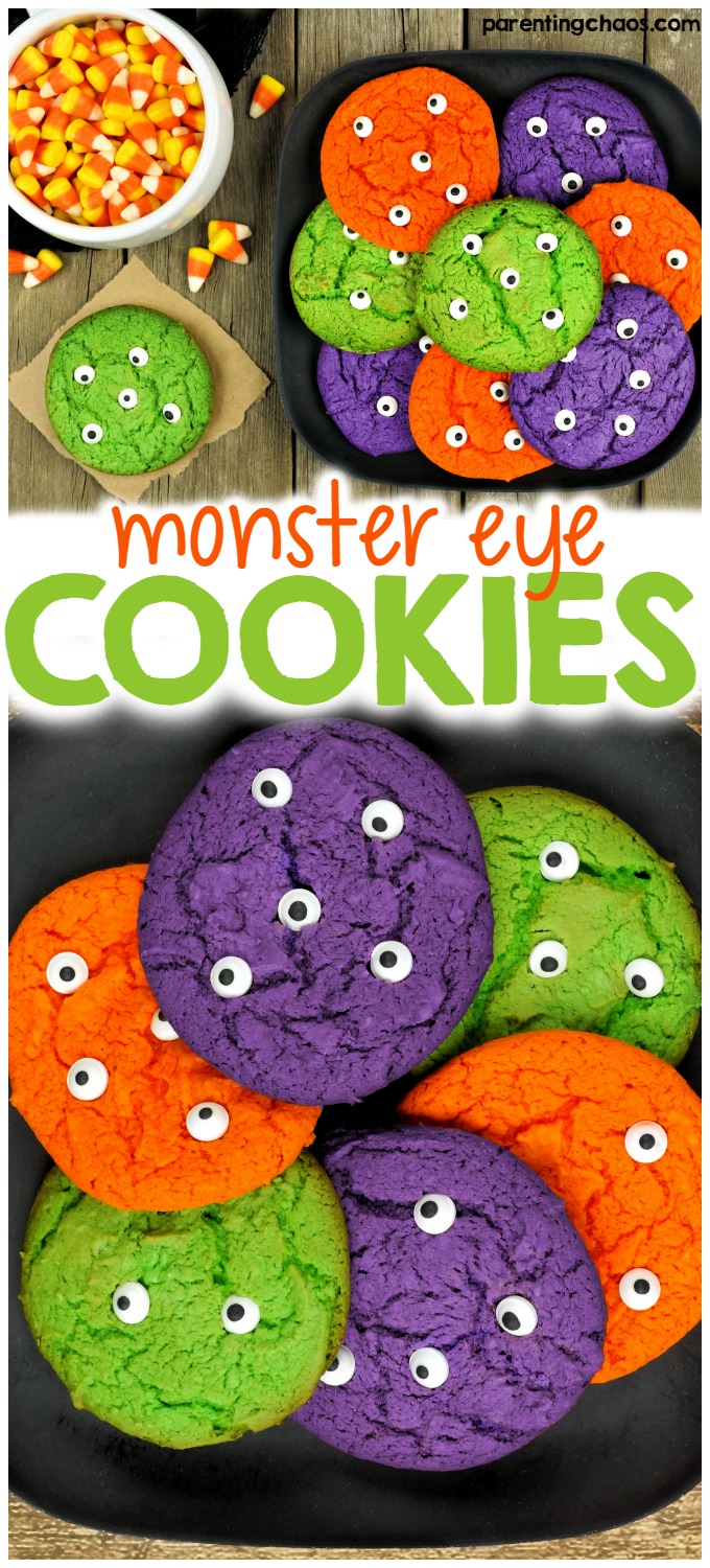 For any little cookie monster out there, this is a perfect easy Halloween recipe for kids.