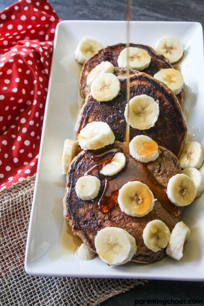 Chocolate Banana Pancakes
