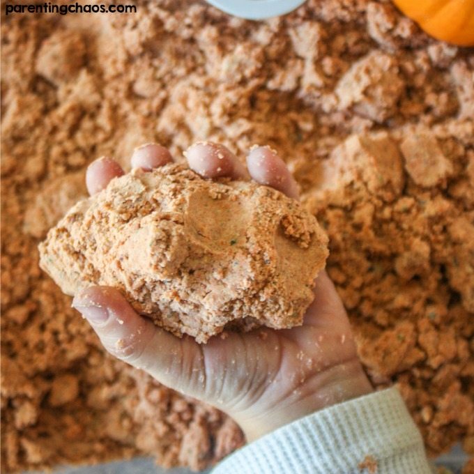 Pumpkin Scented Moon Sand ⋆ Parenting Chaos