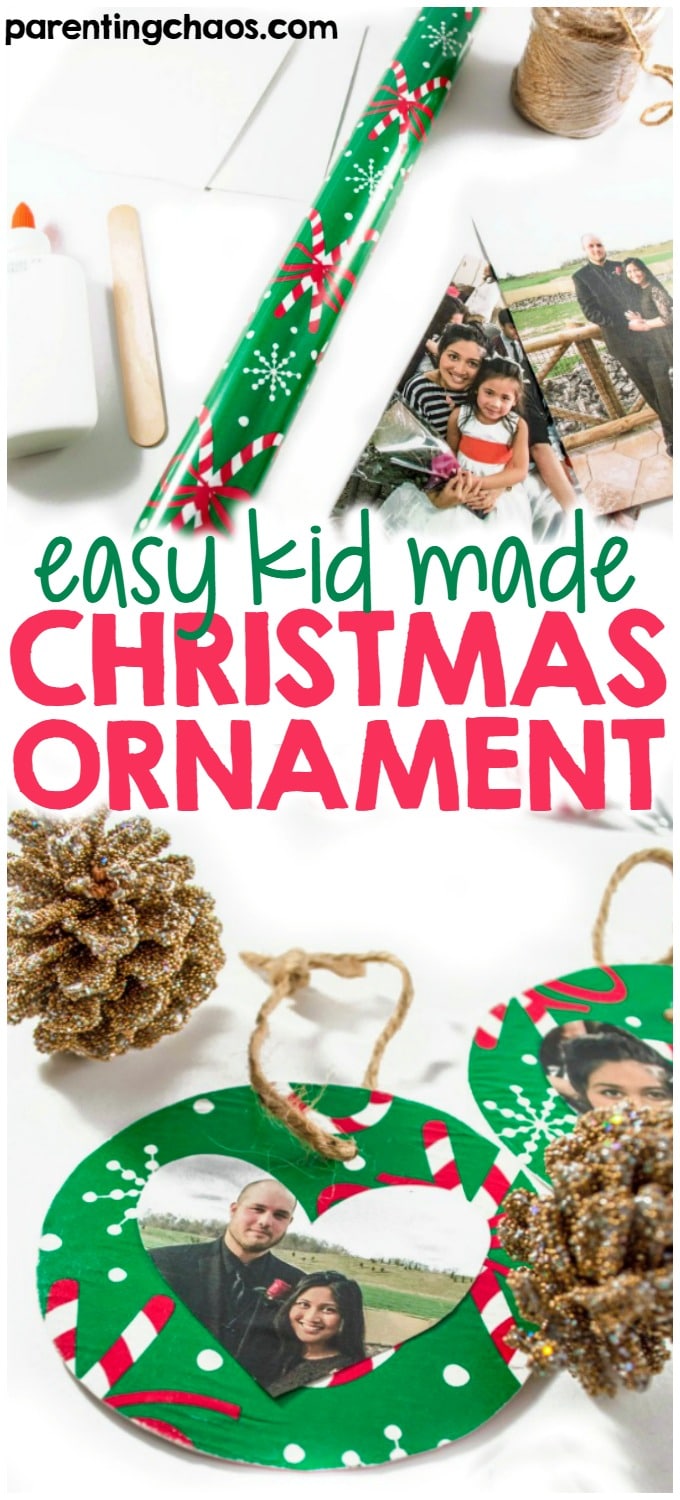 Easy Kids Made Christmas Ornament