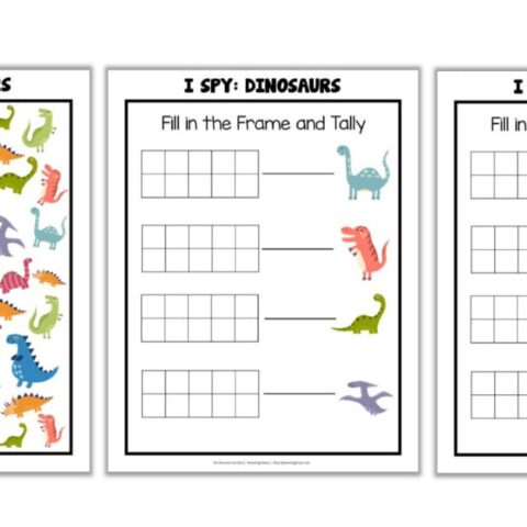 Dinosaur I Spy Printable Game