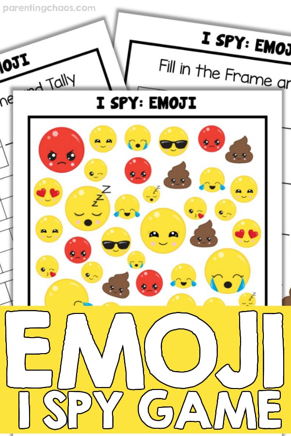 Emoji I Spy Printable Game